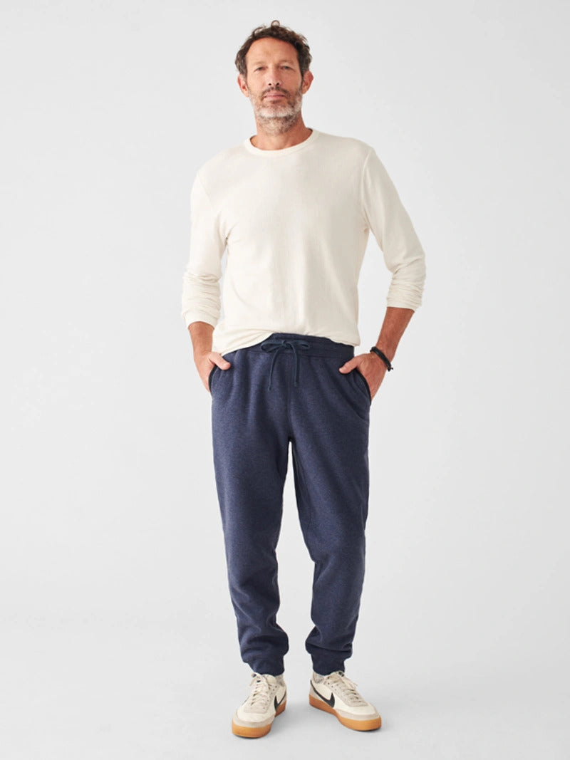 High Pile Fleece Pant - Navy Melange