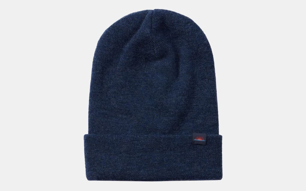 Merino Turn Up Beanie - Navy