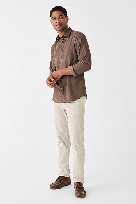 Stretch Corduroy Shirt - Teak - L