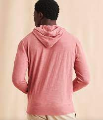 Surf Stripe Slub Hoodie - Summer Red - L