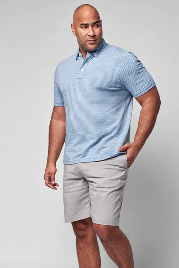 Movement™ Short-Sleeve Polo - Night Shore Stripe