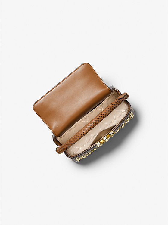 Karlie Small Studded Logo Crossbody Bag - Brown - OS