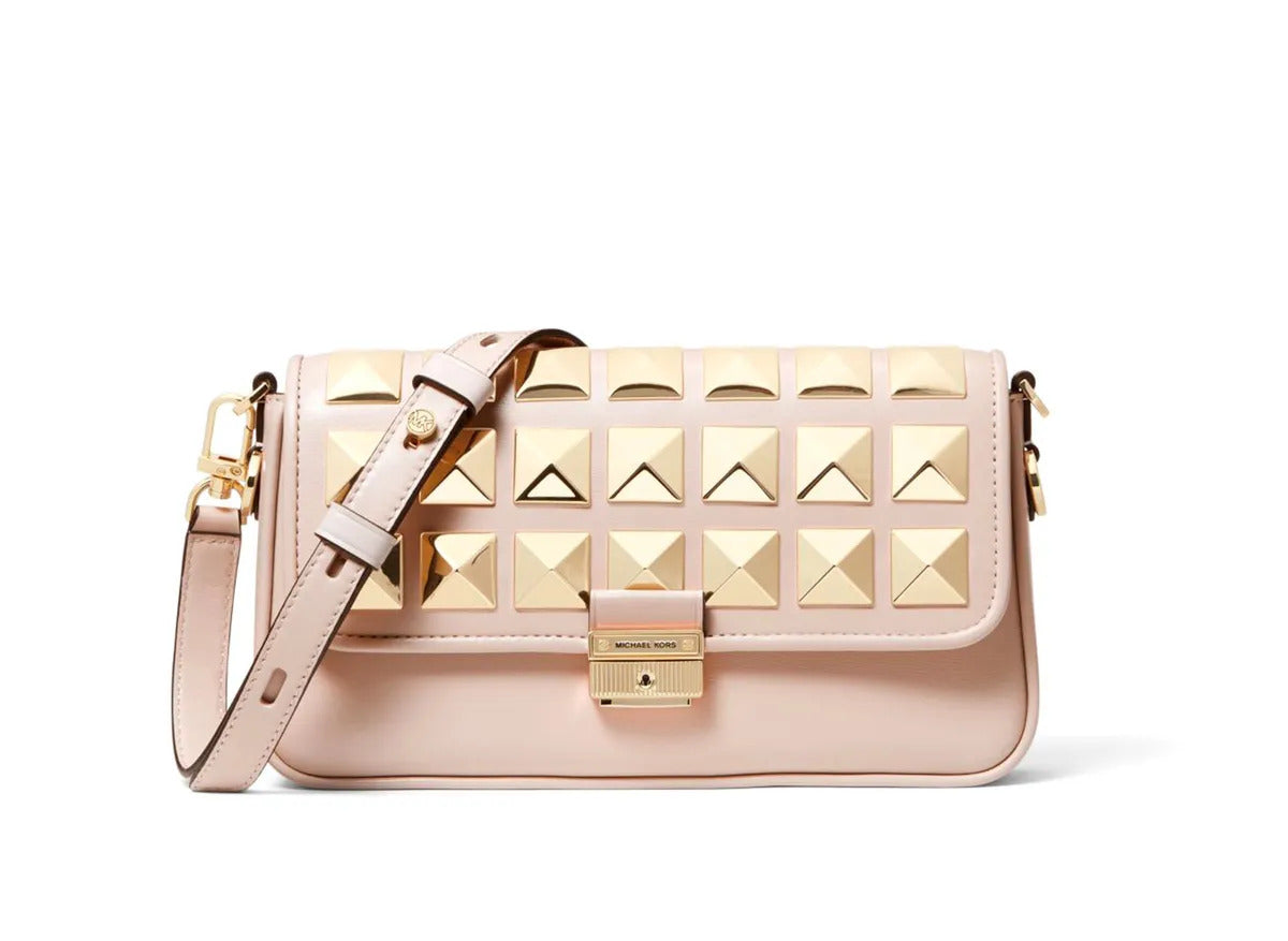 Bradshaw Small Studded Leather Shoulder Bag - Soft Pink - OS