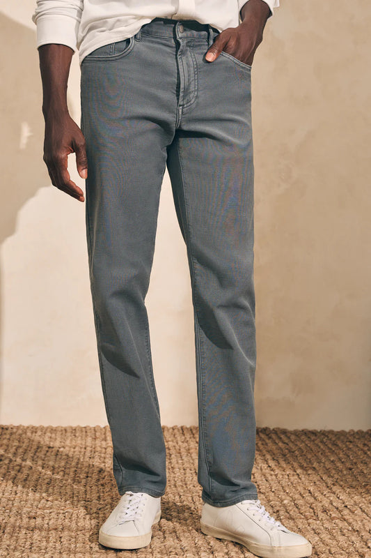 Stretch Terry™ 5-Pocket (32") - Slate