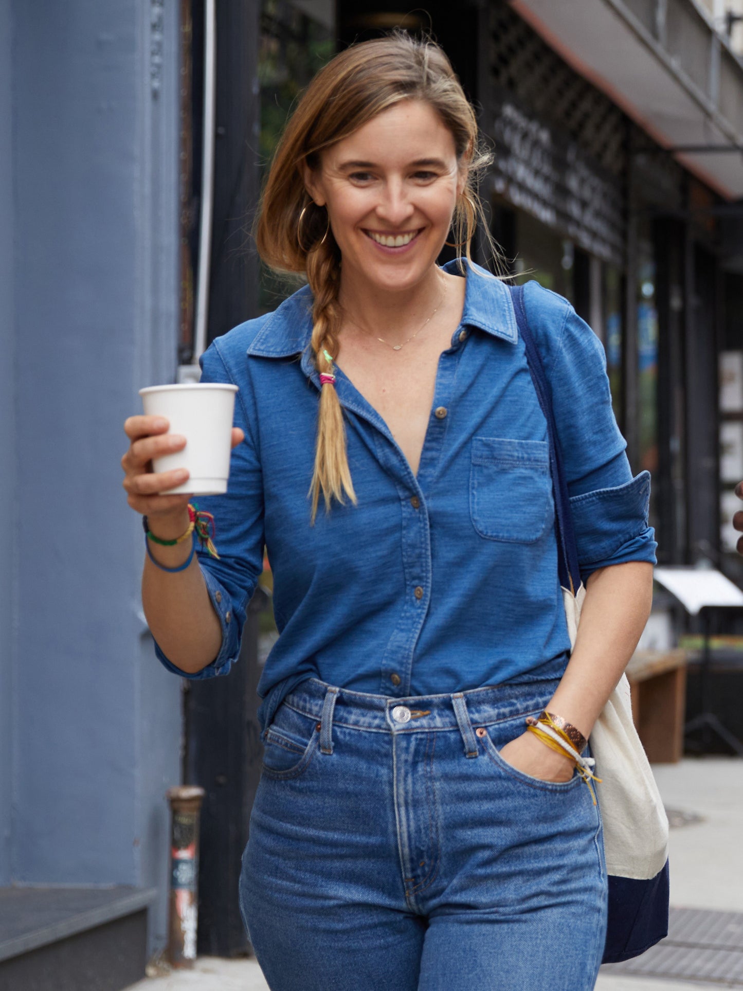 Knit Seasons Shirt - Medium Indigo Wash - S