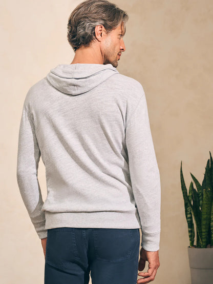 Slub Cotton Hoodie - Light Grey Heather - M