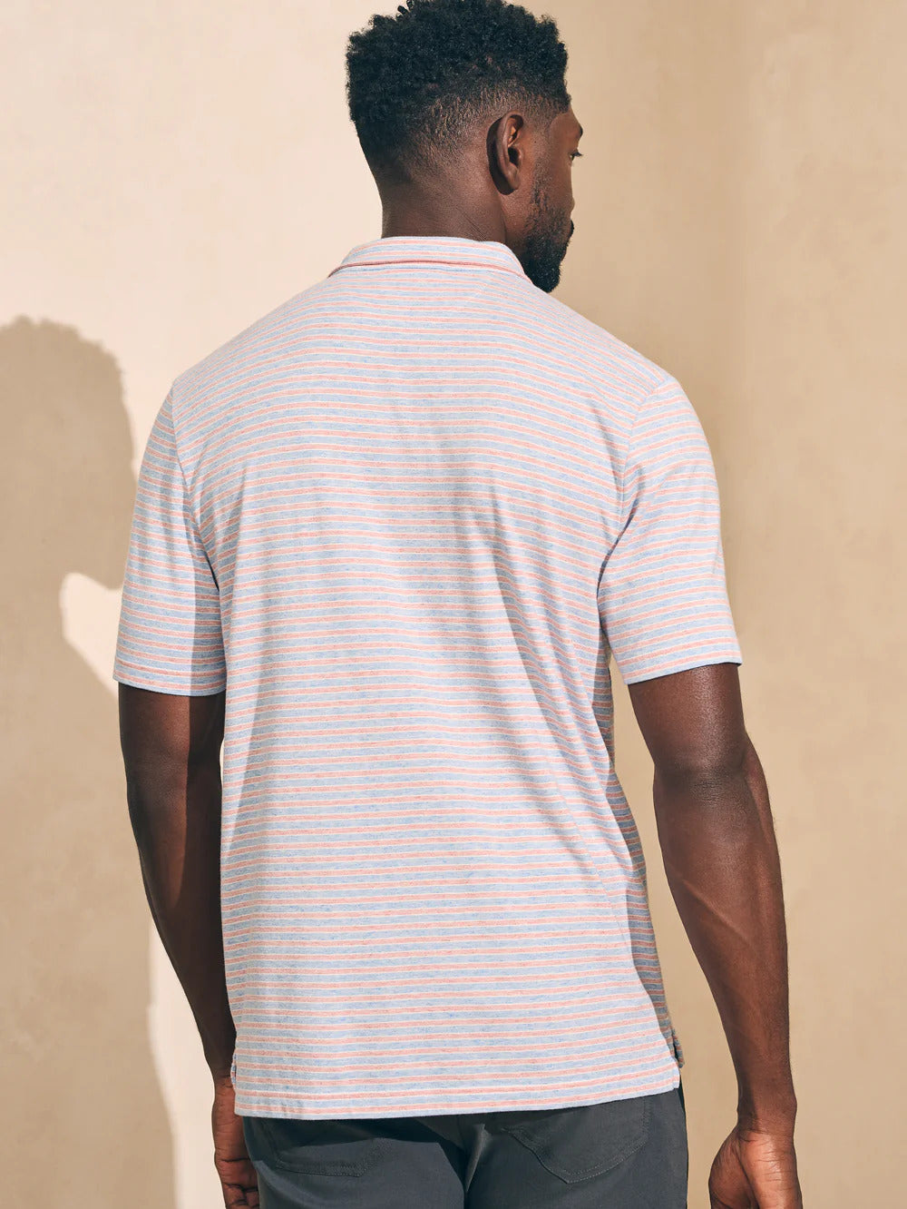 Movement™ Short-Sleeve Polo - Horizon Line Stripe
