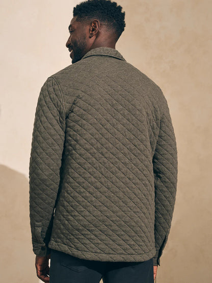 Epic Quilted Fleece CPO  - Olive Melange - M
