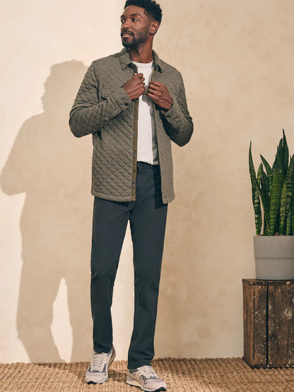 Epic Quilted Fleece Cpo - Olive Melange - M