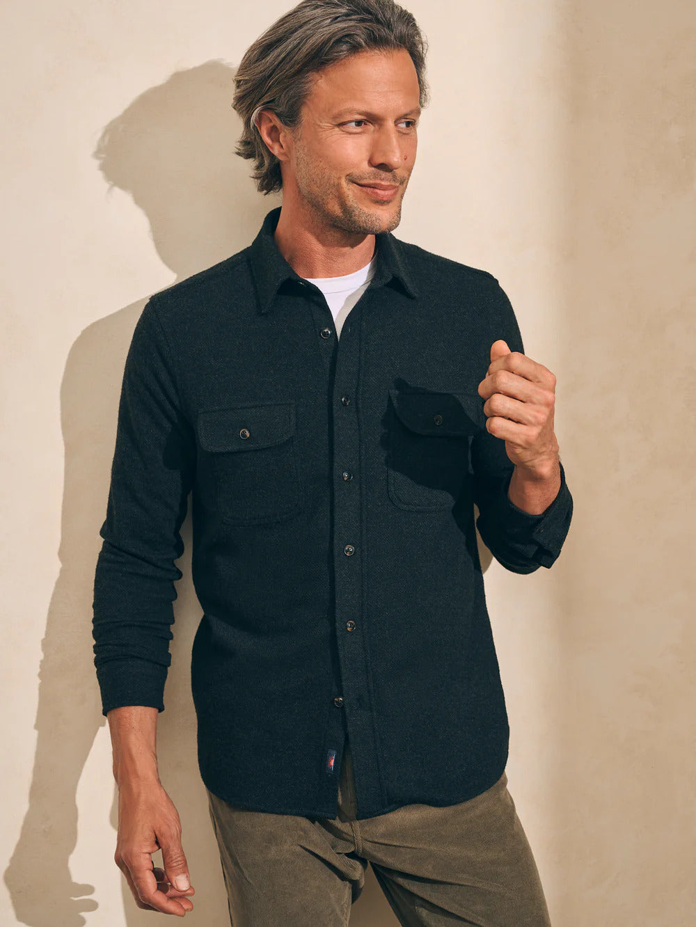 Legend™ Sweater Shirt  - Heathered Black Twill - L