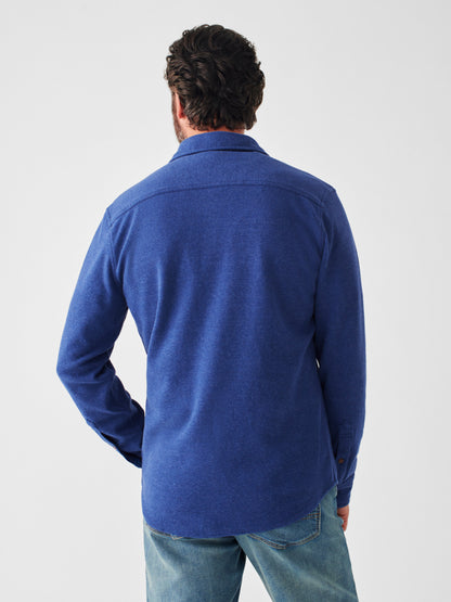 Knit Alpine Shirt - Bright Blue Heather - L