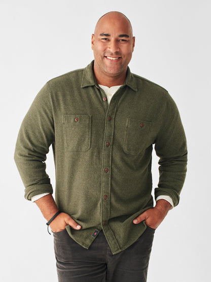 Knit Alpine Shirt - Olive Heather - M