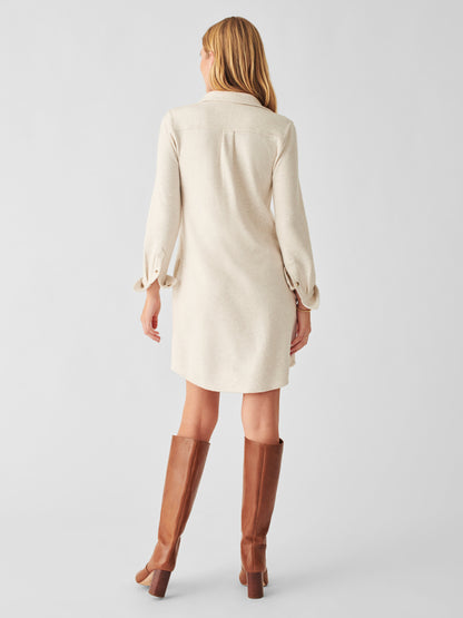 Legend™ Sweater Dress  - Off White
