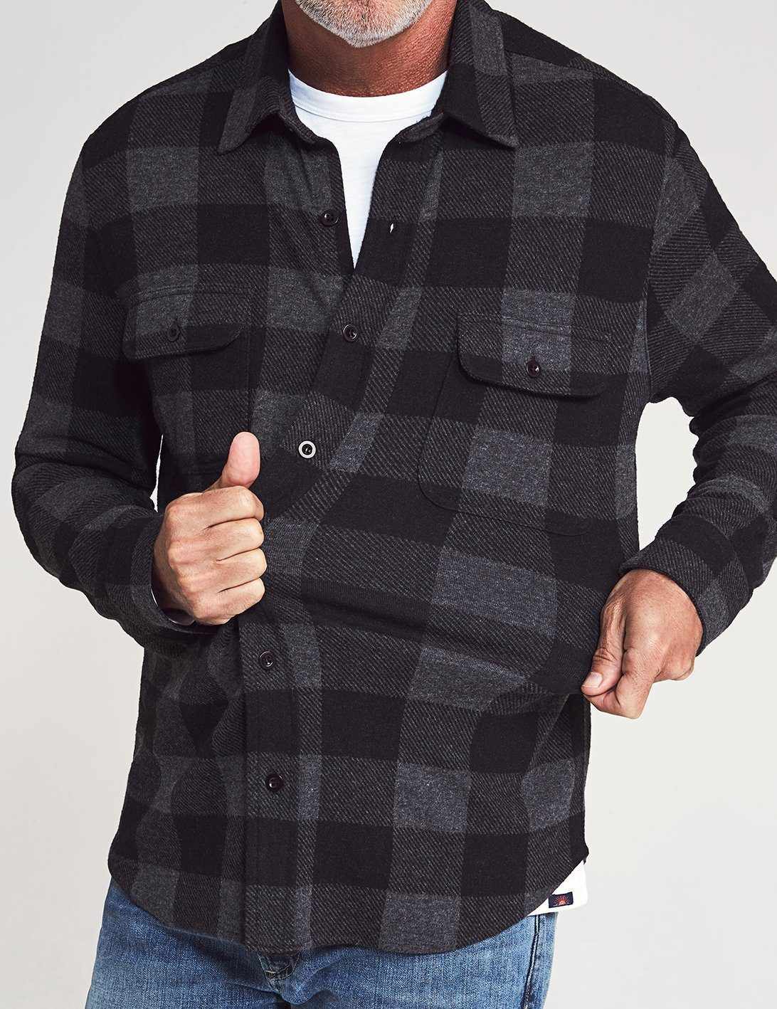 Legend Sweater Shirt - Charcoal Black Buffalo - XL