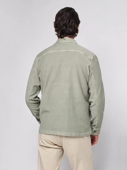 Stretch Terry™ Shirt Jacket  - Faded Olive