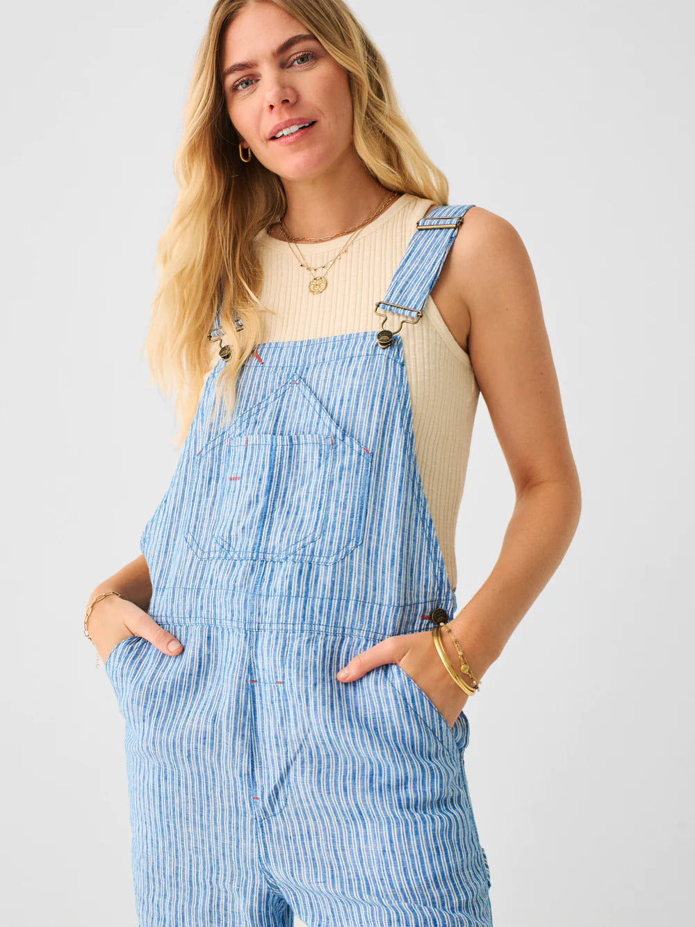 Mechanic Overalls  - Railroad Stripe